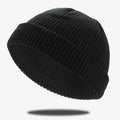 Simple Color Cuffed Beanie Hat