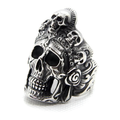 Skull Biker Rings / Stainless Steel Rock Jewelry