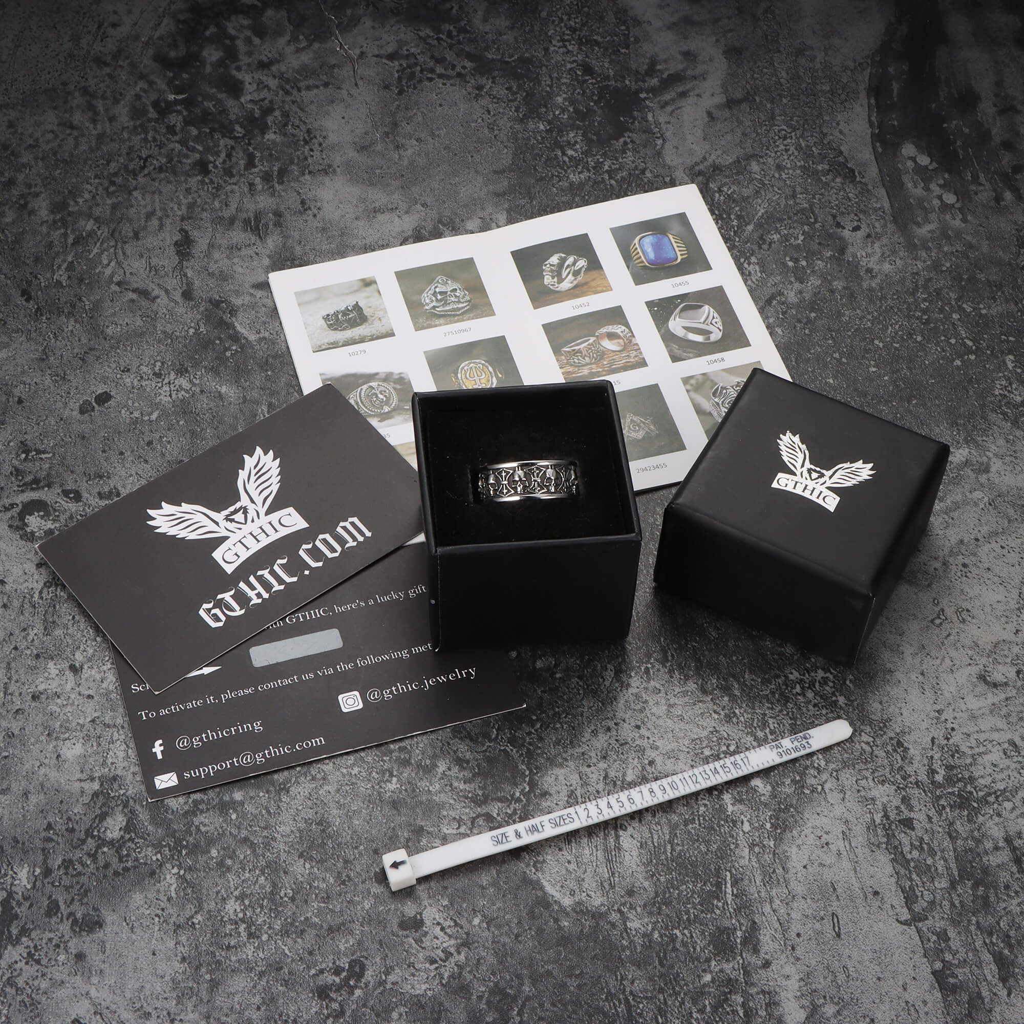 Skull Badass Stainless Steel Band Ring