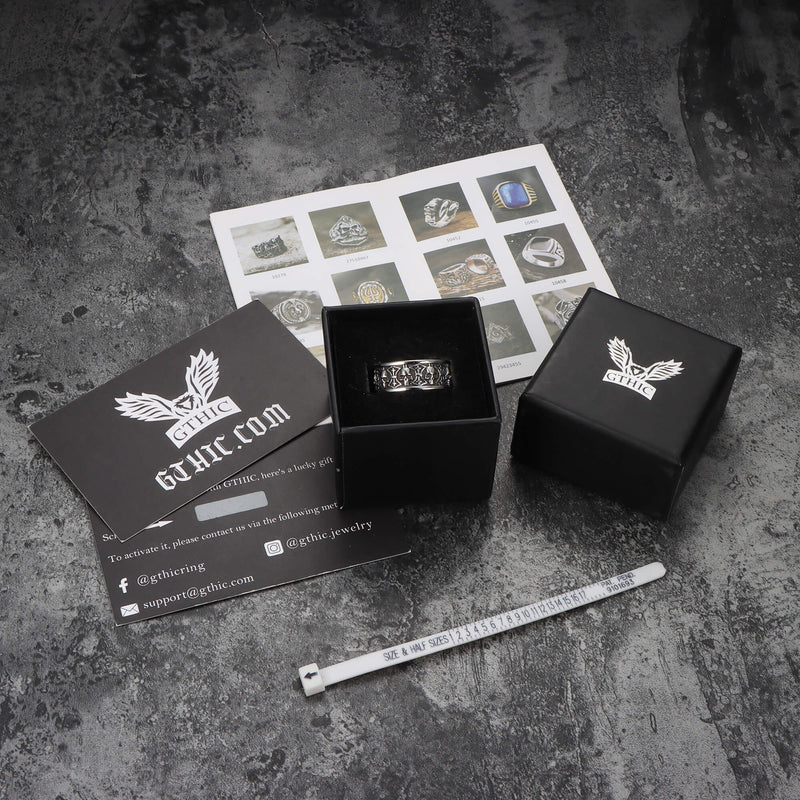 Skull Badass Stainless Steel Band Ring