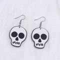 Skull Bones Acrylic Halloween Earrings
