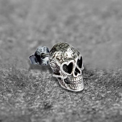 Skull Sterling Silver Stud Earrings