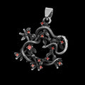 Snake Entwined Star Pendant
