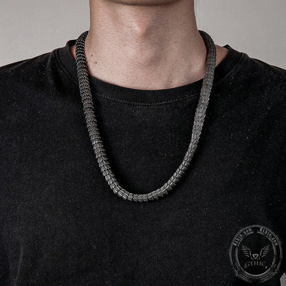 Snake Scale Stainless Steel Necklace
