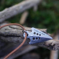 Spearhead Damascus Steel Viking Pendant