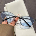 Street Y2k Metal Frame Cat-eye Retro Sunglasses