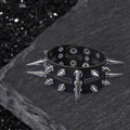 Studded Punk Leather Rivet Bracelet