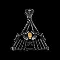 Teepee of the Dead Skull Pendant