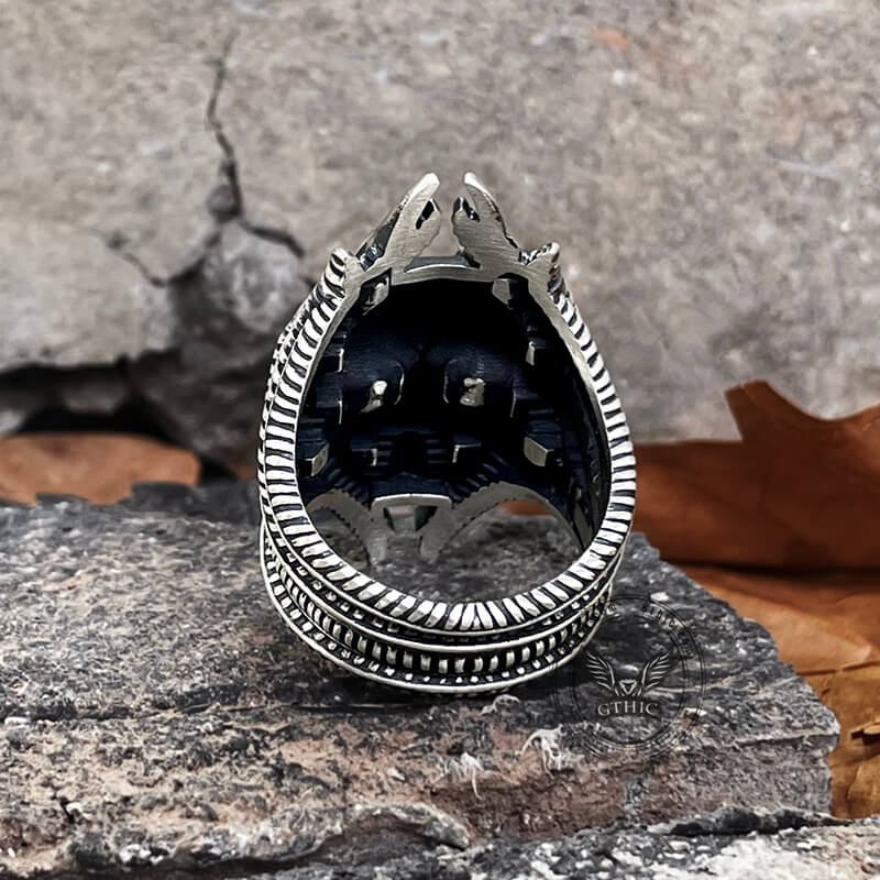 Tentacles Sterling Silver Skull Ring