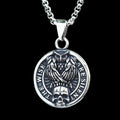 The Wise Are Silent Skull Pendant