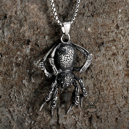 Thousand-eyed Eight-leg Spider Stainless Steel Pendant