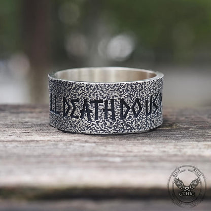 Till Death Do Us Part Sterling Silver Skeleton Ring