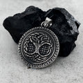 Tree of Life Aegishjalmur Stainless Steel Viking Pendant