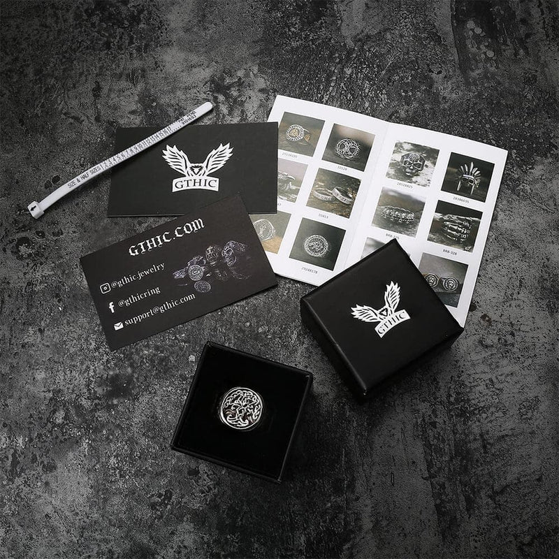Tree of Life Celtics Stainless Steel Viking Ring