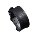 Wide Leather Bracelet / Brown Black Rope Bangles / Bracelet in Punk Style