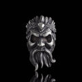 Viking God Sterling Silver Ring