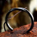 Viking Runes Twist Cuff Stainless Steel Bracelet