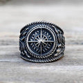 Compass Stainless Steel Marine Ring