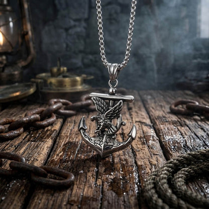 Eagle Anchor Stainless Steel Pendant
