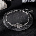 Geometric Pattern Stainless Steel Bracelet