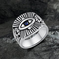 God's Eye Egyptian Pharaoh Eye Stainless Steel Ring