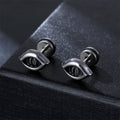 Gothic Demon Eye Stainless Steel Earrings