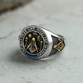 Masonic Symbol Stainless Steel Ring