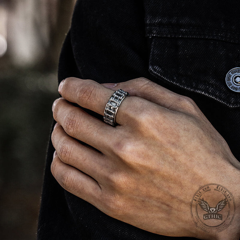 Motorcycle Chain Stainless Steel Spinner Ring