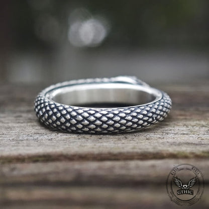 Ouroboros Sterling Silver Spinner Ring