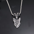 Ram Shield Stainless Steel Viking Pendant