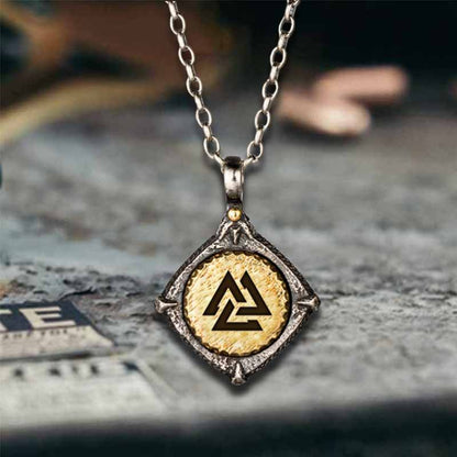 Rune Totem Sterling Silver Viking Pendant