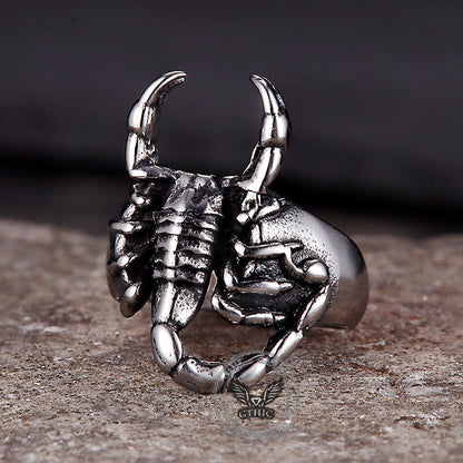 Scorpion Stainless Steel Animal Ring