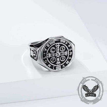 St. Benedict's Medal Stainless Steel Ring