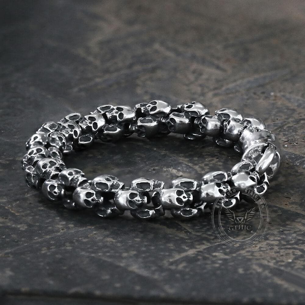 Stainless Steel Skull Bracelet