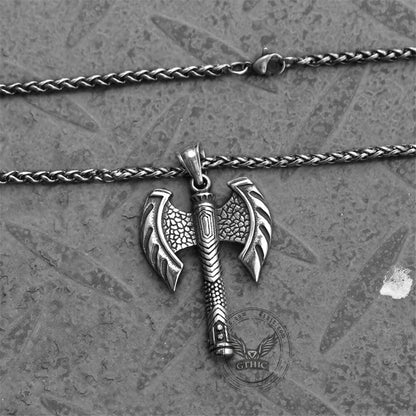 Viking Axe Stainless Steel Pendant