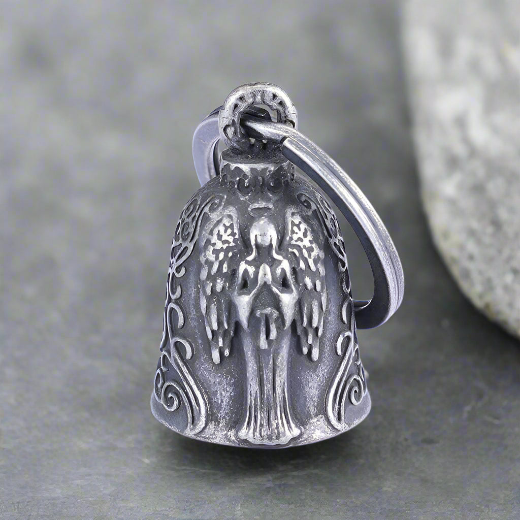Virgin Mary Guardian Bell Stainless Steel Keychain